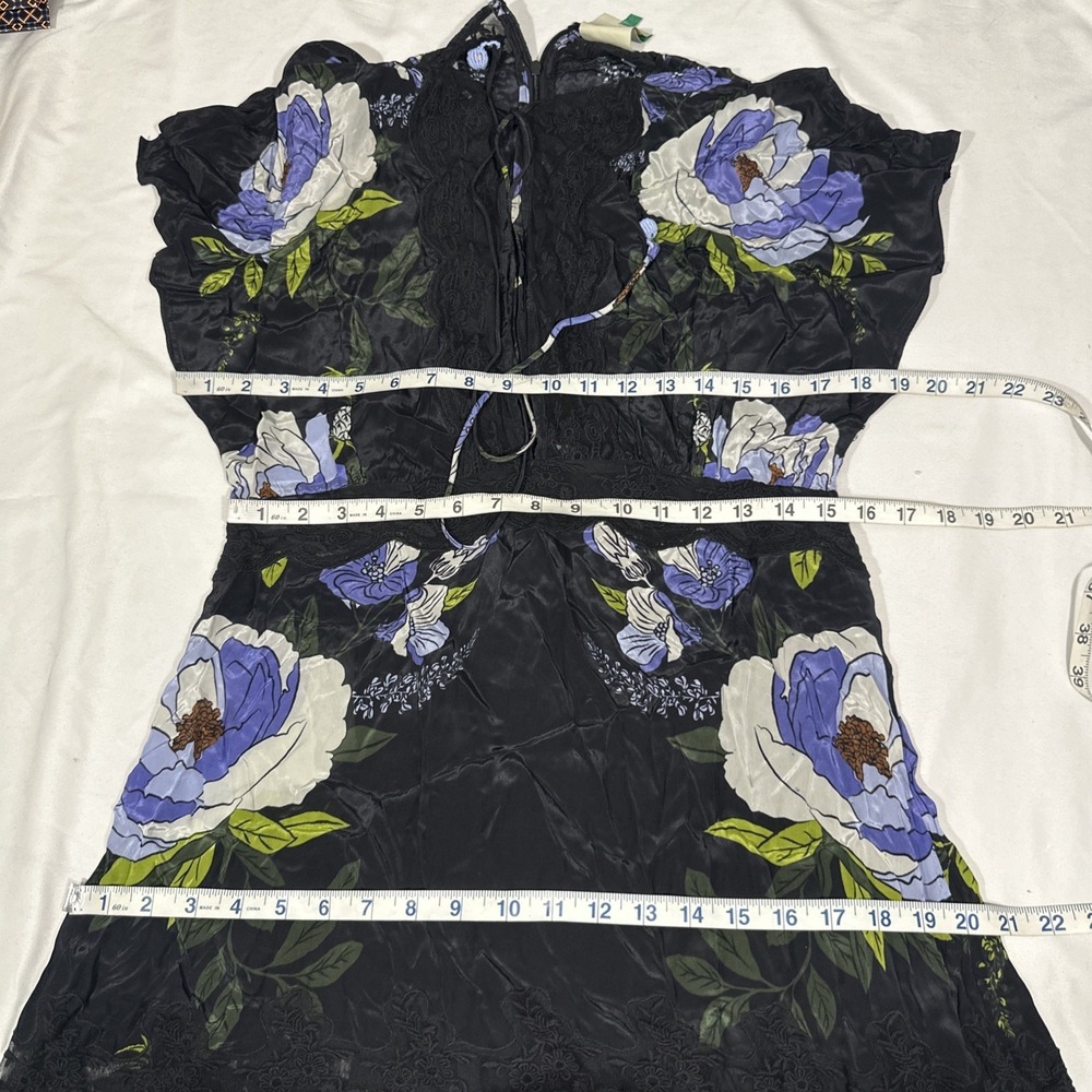 NWD $298 FARM RIO [ Large ] Soft‎ Garden Soft Garden Lace Maxi Dress black U1681 - Picture 2 of 16